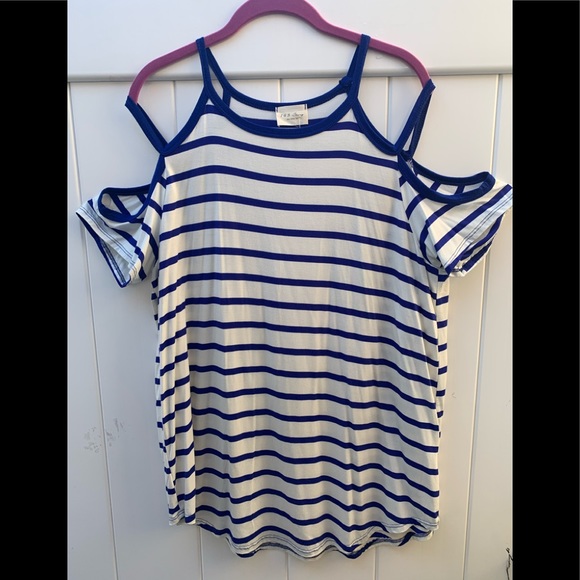 143 story size large striped blouse NWT - Picture 1 of 7